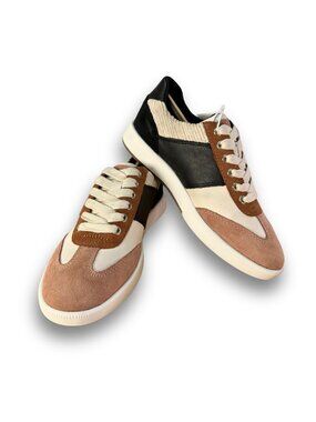 Geox Colorblock Sneakers Low Top Casual Shoes Size 5 NWT Neutral Walking Shoes